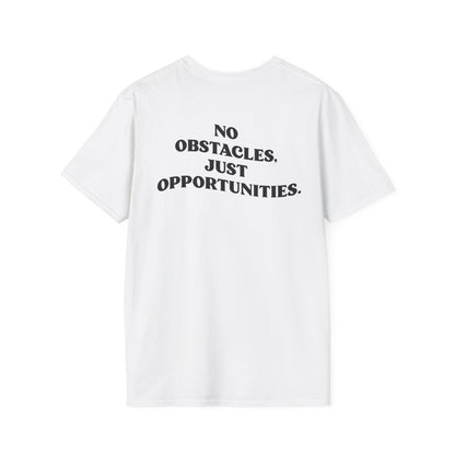 Motivational Tee "No Obstacles, Just Opportunities"